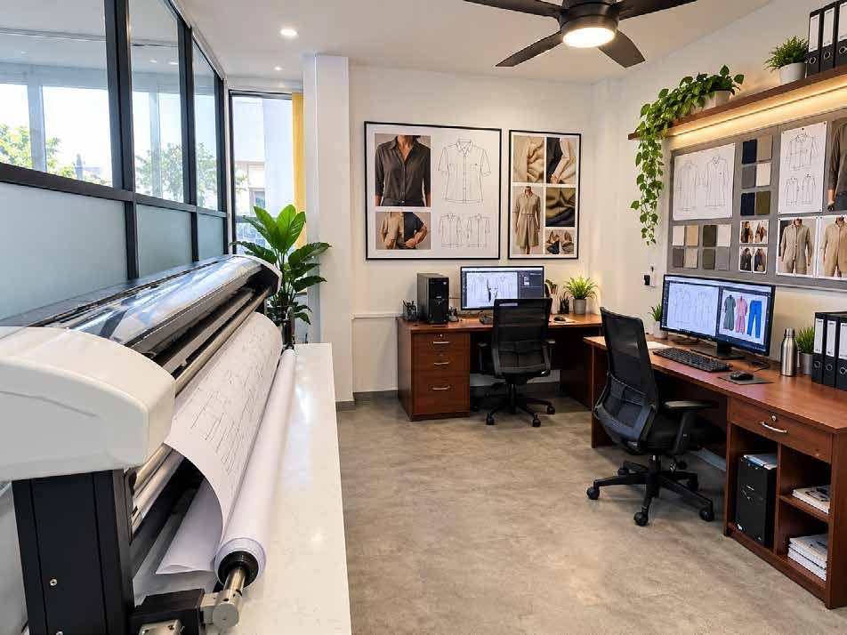 The product development studio with pattern plotter