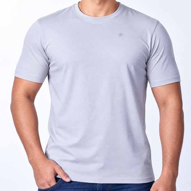 Lavender crew-neck t-shirt